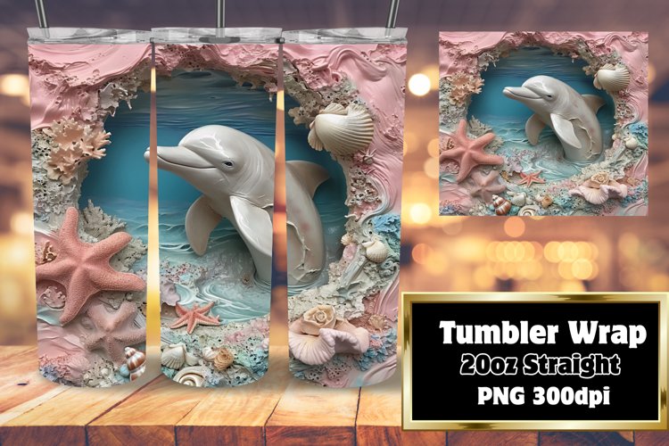 Discover the Ocean Depths - 3D Tumbler Art