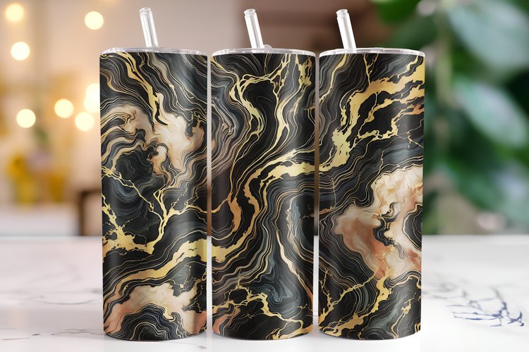 Marble Tumbler Wrap | Sublimation | Tumblers example image 1