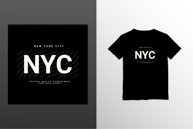 New york city writing design, suitable for screen printing