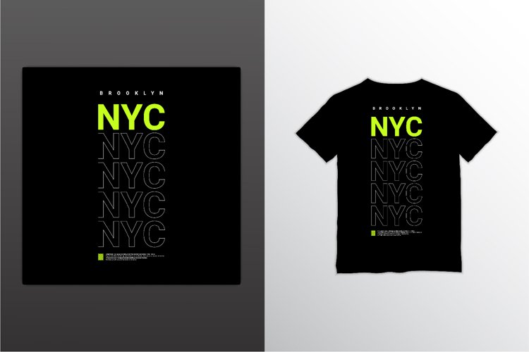 New york city writing design, suitable for screen printing example image 1