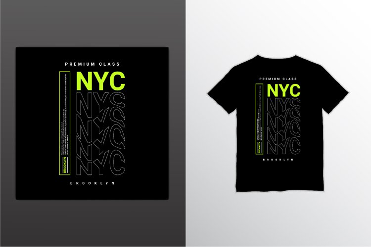 New york city writing design, suitable for screen printing example image 1