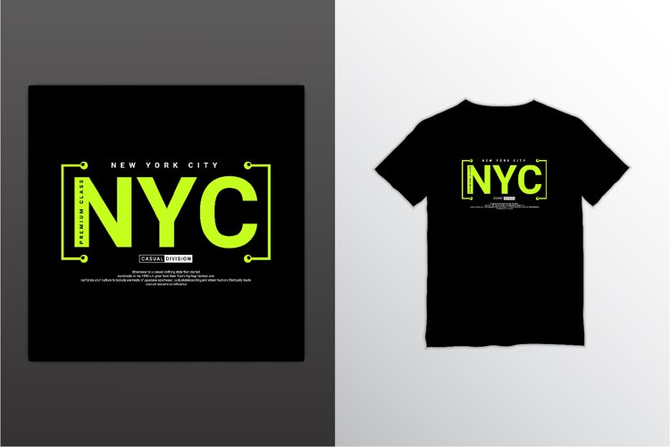 New york city writing design, suitable for screen printing example image 1