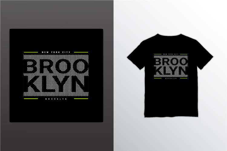 Brooklyn writing design, suitable for screen printing