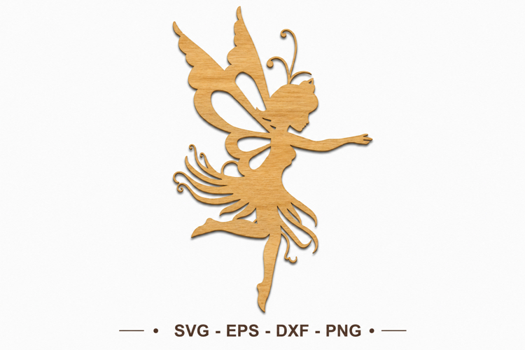 Flying Fairy Laser Cut File SVG