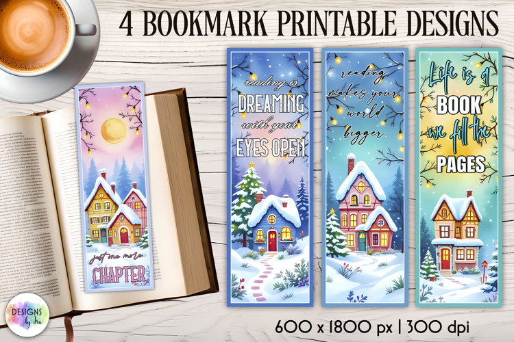 Christmas Bookmark Printables, Book Lover Quotes Bookmarks