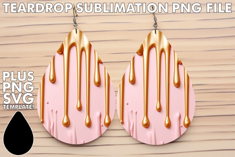 Flowing Painted Teardrops: Sublimation Creations example image 1