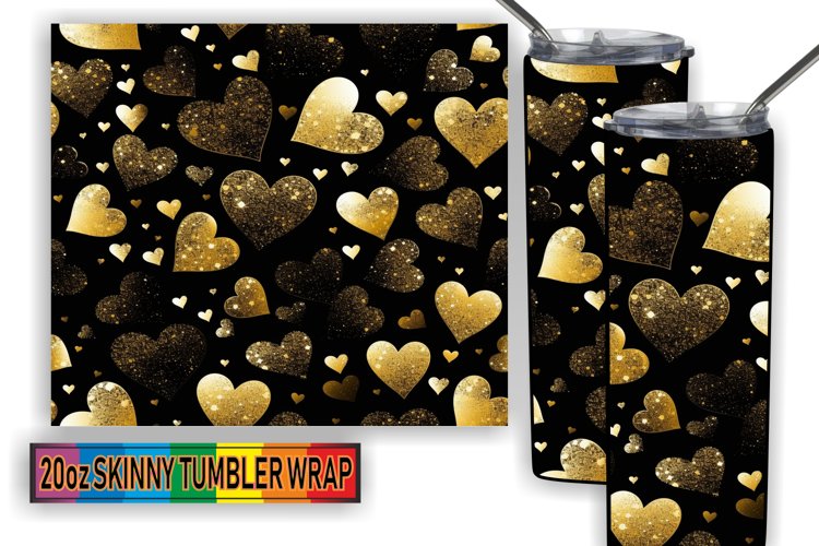 Brilliantly Gilded: Black and Gold Tumbler Art