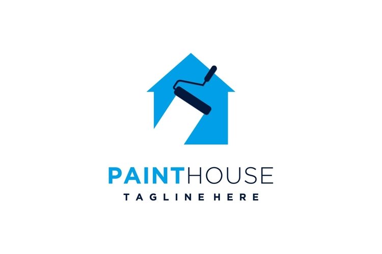 House painting renovation logo template design vector