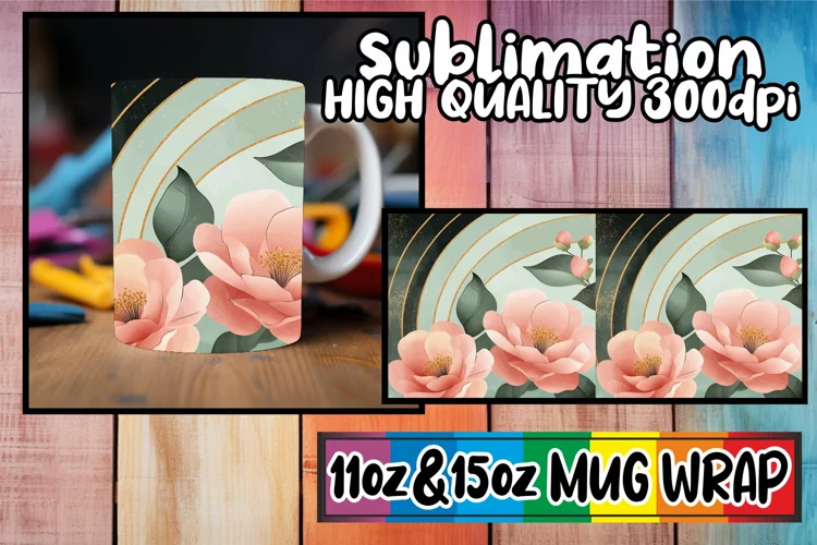 Gentle breezes 11oz 15oz sublimation wrap, Flower