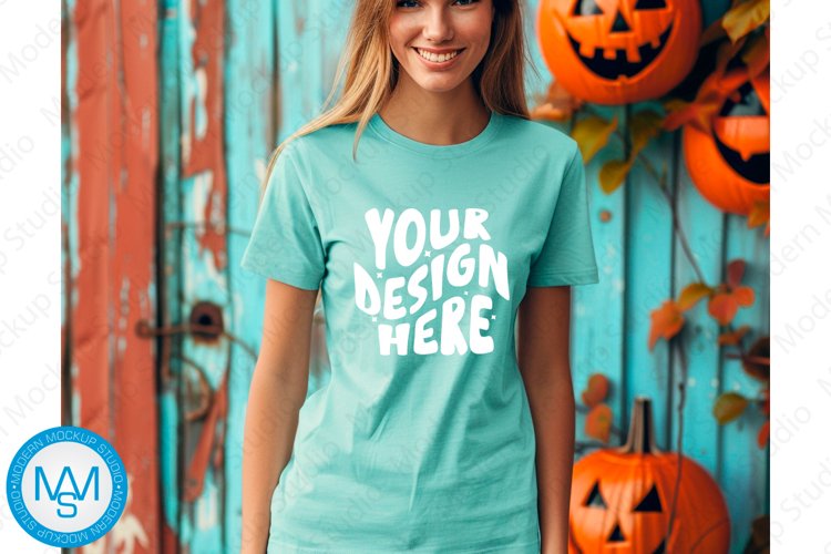 White Tshirt Mockup Image 24