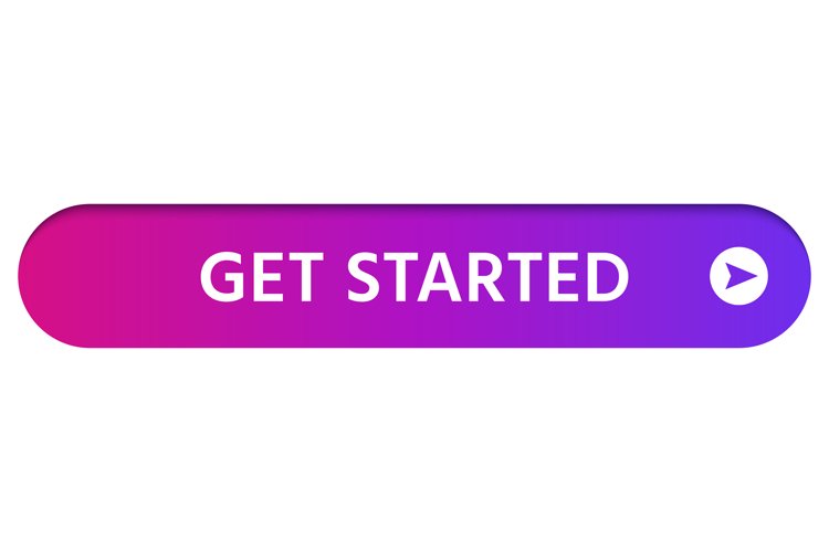 GET STARTED colorful gradient web button EPS PNG JPG example image 1