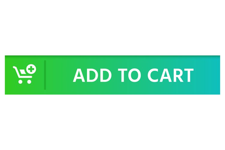 ADD TO CART colorful gradient web button EPS PNG JPG example image 1