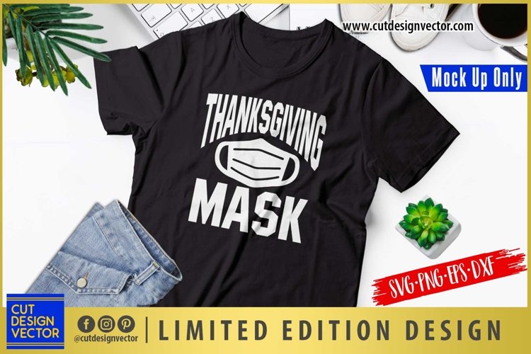 Thanksgiving Mask SVG, Thanksgiving SVG example image 1