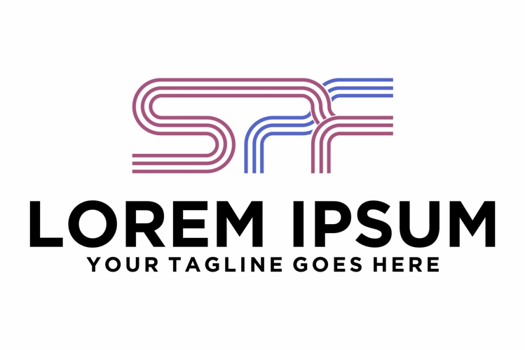 Flow letter LPF lines logo
