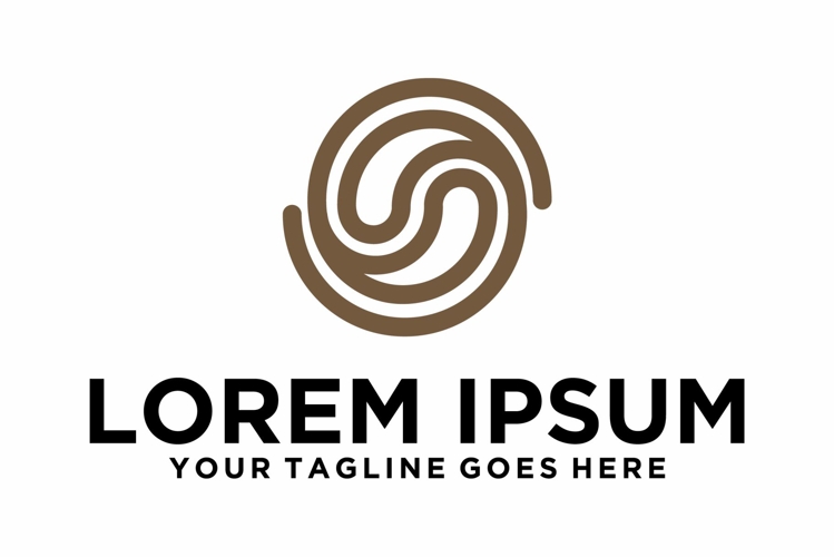 Spiral letter S Coffee logo