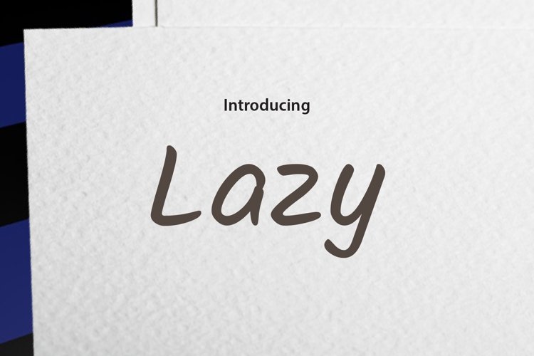 Being Lazy example image 1