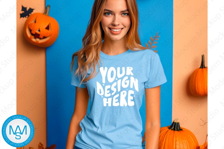 White Tshirt Mockup Image 22
