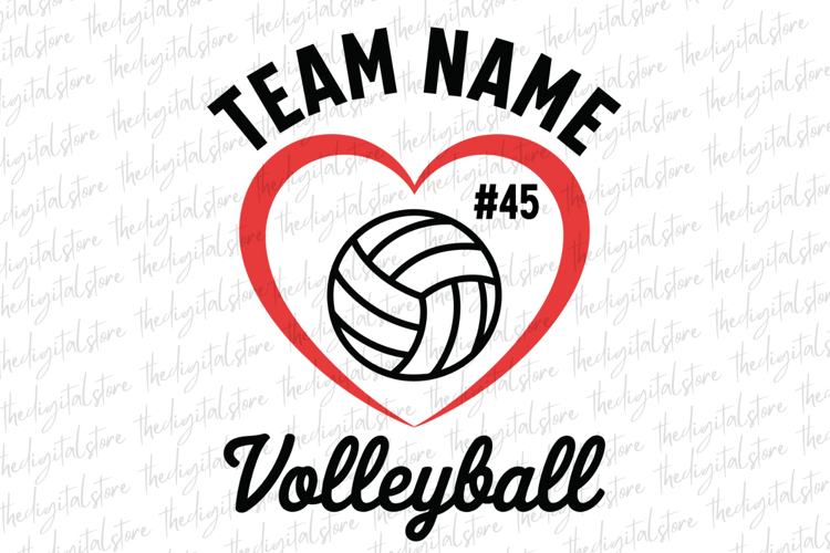 Team Name Volleyball SVG | SVG Cut files | Cricut