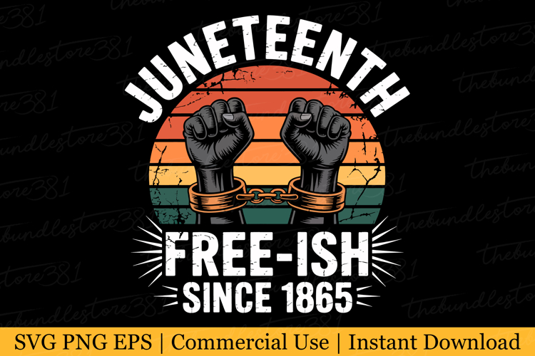 Juneteenth Free-ish since 1865 Svg | Svg Cut Files