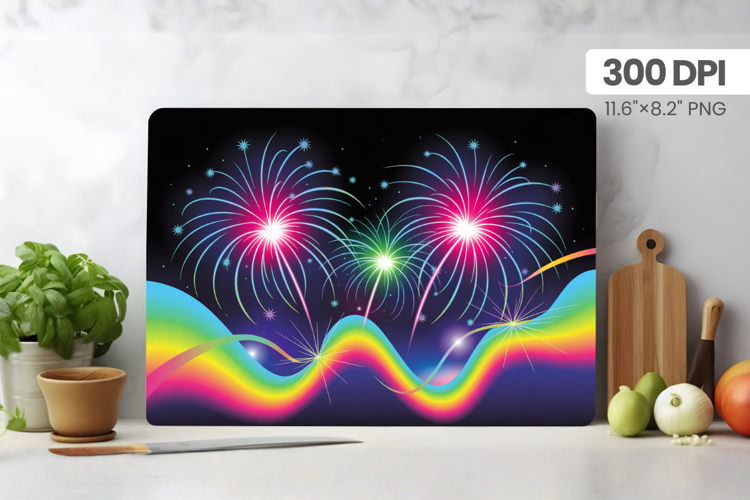 Happy New Year Cutting Board PNG Festive New Years Eve 2026