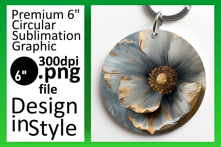 3D Floral Elegance: Spring Round Designs PNG