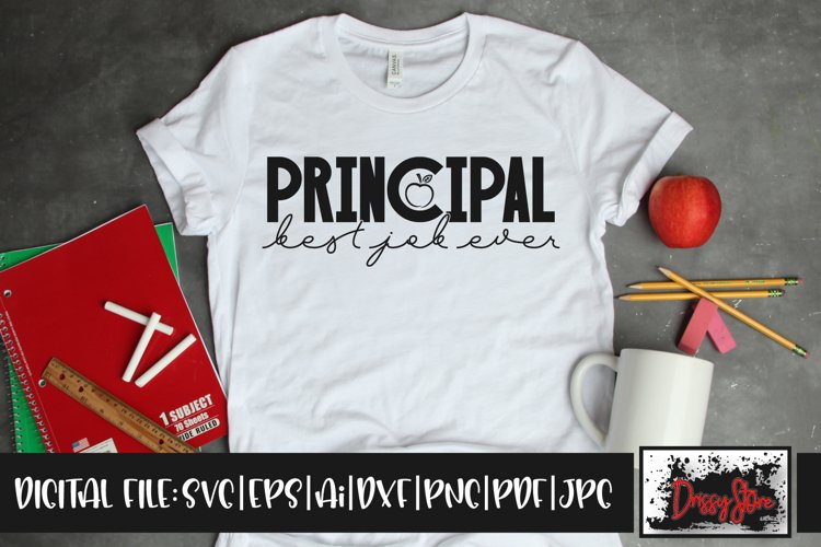 Principal Best Job Ever SVG DXF Ai EPS PDF PNG JPG example image 1