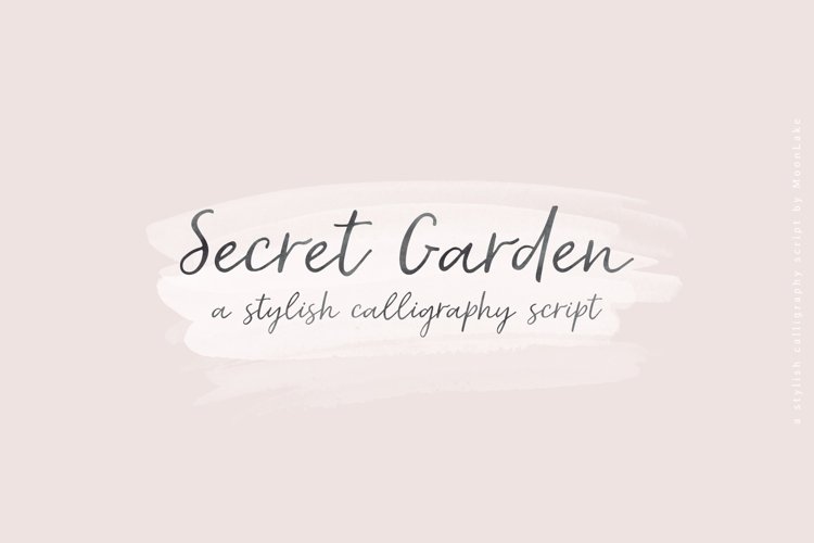 Secret Garden | Calligraphy Script example image 1