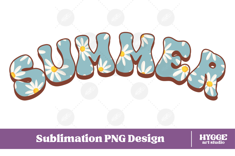 Floral Summer Png Retro Flowers Sublimation Daisy Daisies