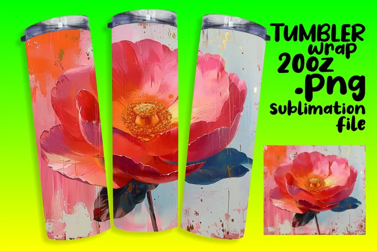 Spring Symphony: 3D Spring Tumbler Art