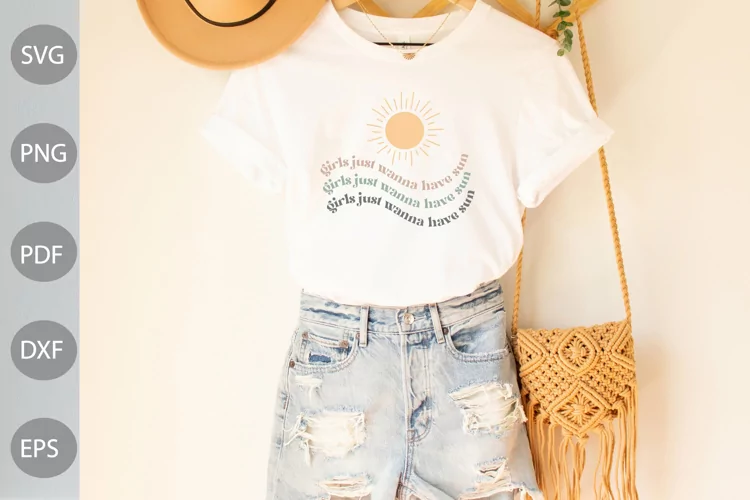 Girls Just Wanna Have Sun SVG Cut Files