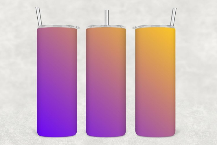 Ombre Gradient Tumbler Wrap Sublimation