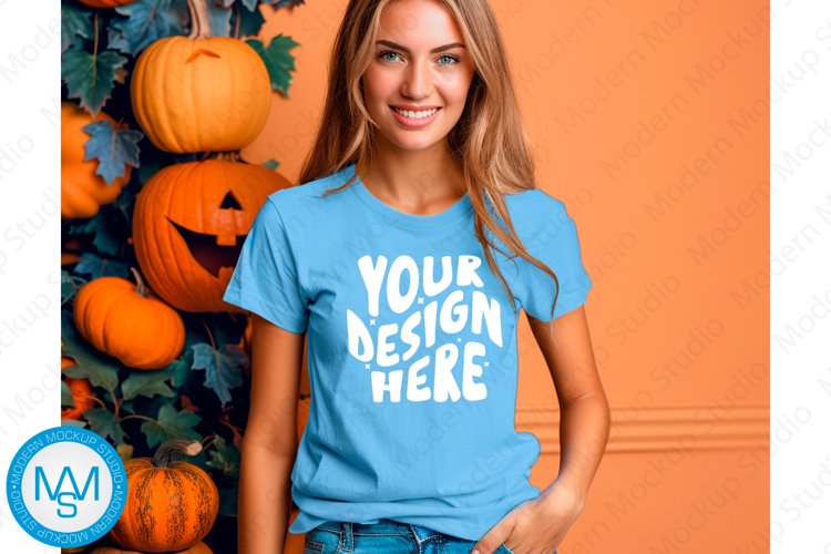 White Tshirt Mockup Image 20