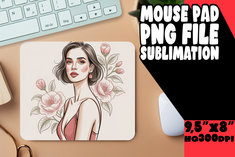LUMINOUS MOUSE PAD GIFT IDEAS, Beauty Woman