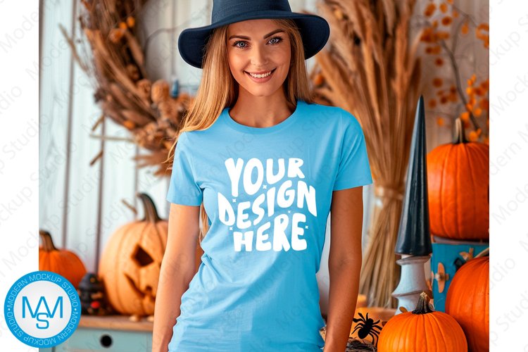 White Tshirt Mockup Image 19