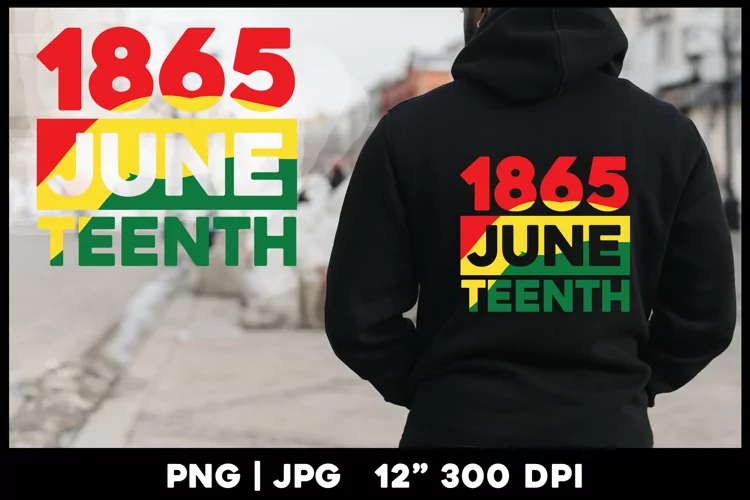 1865 Juneteenth png sublimation