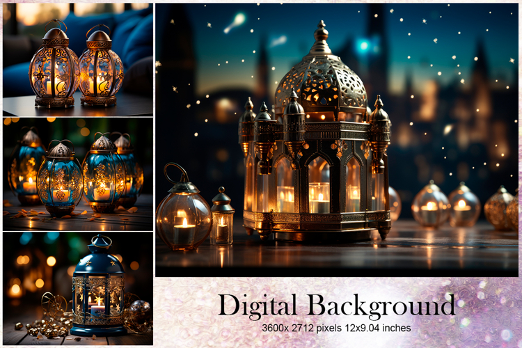 Moon Star Cloud Background Digital Paper_187