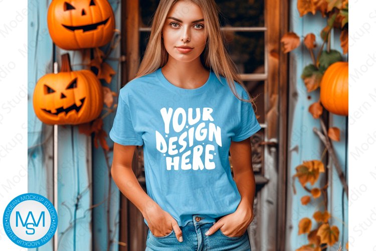 White Tshirt Mockup Image 17