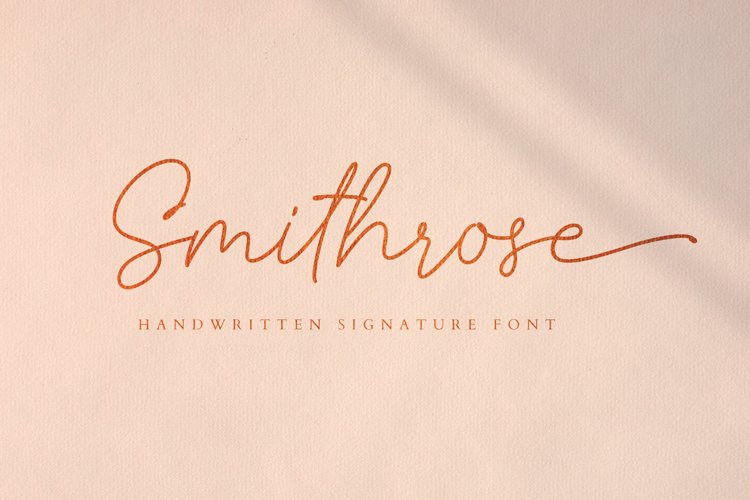 Smithrose - Signature Typeface example image 1