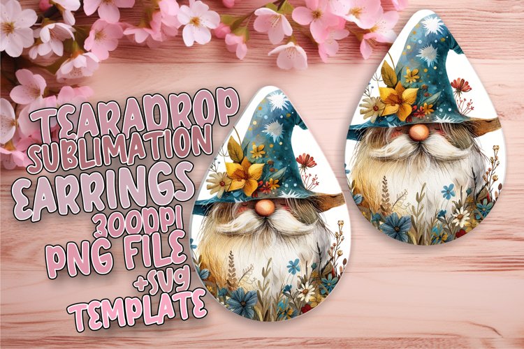 Dreamy Gnome Magic: Watercolor Teardrop Charms