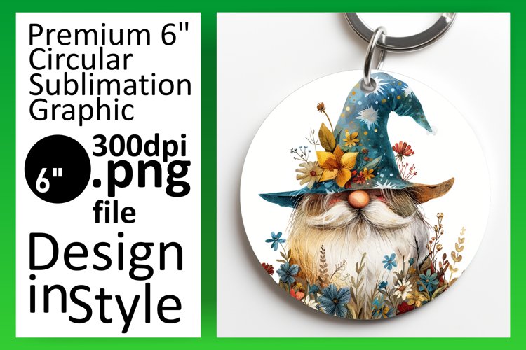 Vibrant Gnome Sublimation Circle Ensemble example image 1