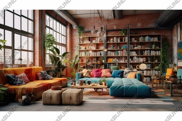 urban loft interior background example image 1
