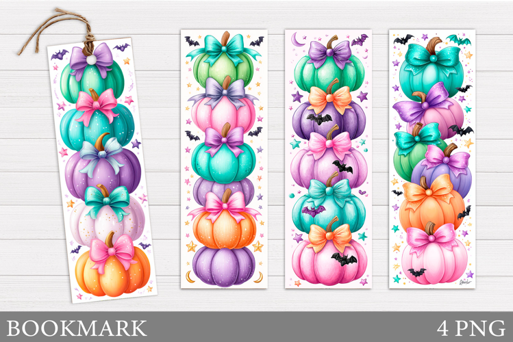 Pumpkin Bookmark Design. Fall Bookmark Printable