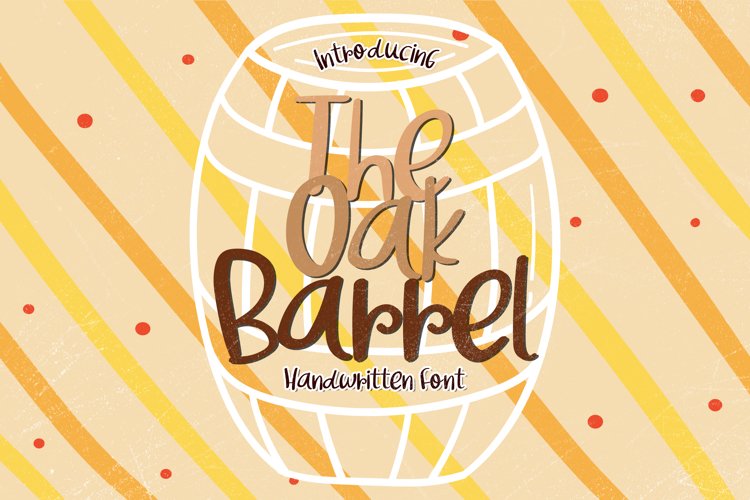 The Oak Barrel - A Bouncy Handwritten Font example image 1