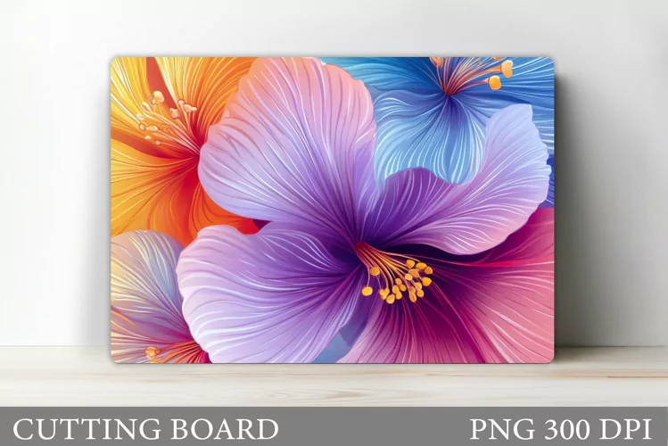 Flowers Cutting Board. Floral Cutting Board Design