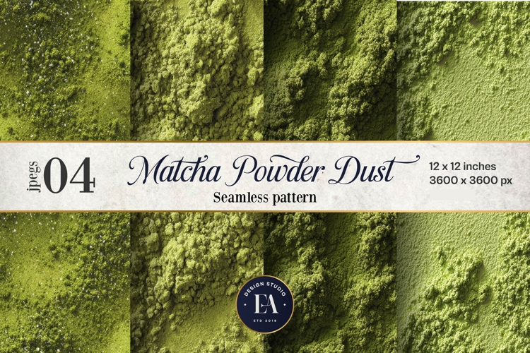 Matcha Powder Texture, Green Matcha Dust Digital Paper