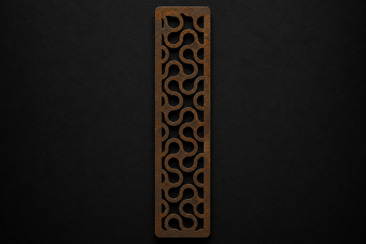 Abstract Wave Wooden Bookmark for Book Lovers