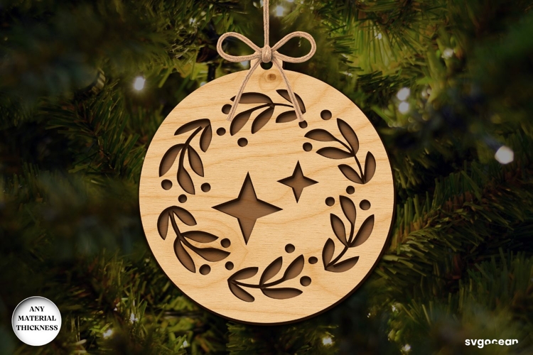 Christmas Nativity Ornament Laser Cut | Glowforge | SVG