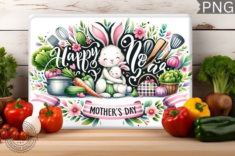 Happy mother's day Design, Mom Kitchen Sublimation example image 1