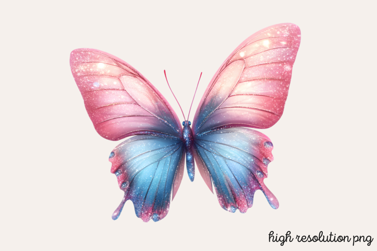 Pink Butterfly Clipart Image 15