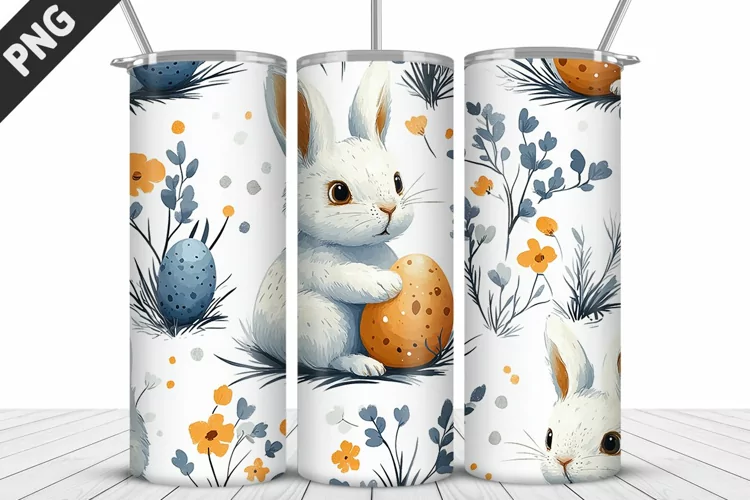 Easter Sublimation| Bunny Tumbler Wrap| Easter Tumbler Wrap